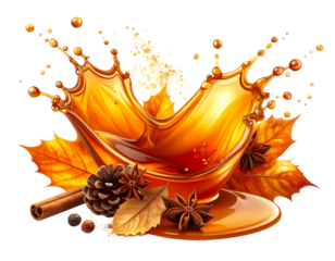 Maple Syrup Pour Stream in Minimal Gourmet Style 