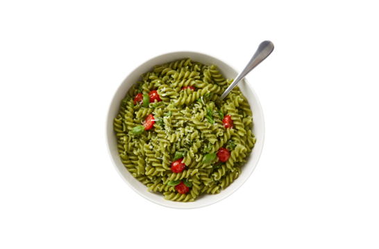 Pasta against a white backdrop
