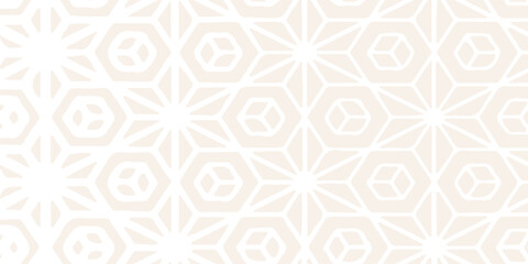 Neutral Geometric Pattern Wallpaper With Starburst And Hexagon Motifs For Home Decor