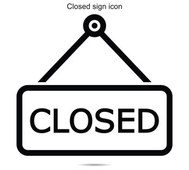 Closed sign icon
