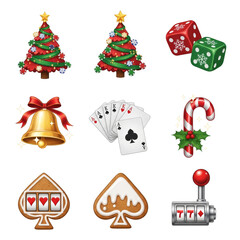 christmas icons set