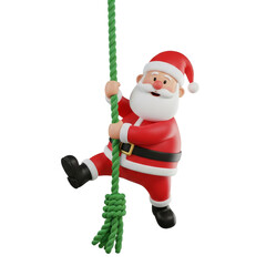 santa claus on a white background