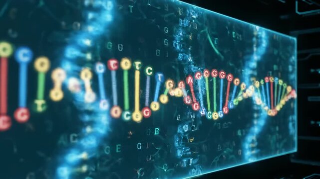 DNA Double Helix Animation Concept