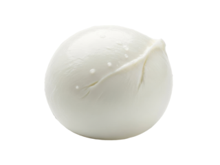 Mozzarella ball soft white cheese isolated on clean background