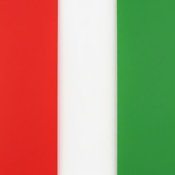 Vertical tricolor flag with red, white, and green stripes.