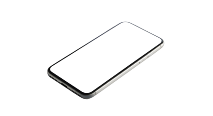 Modern smartphone isolated on transparent background