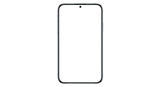 Modern smartphone isolated on transparent background - Powered by Adobe