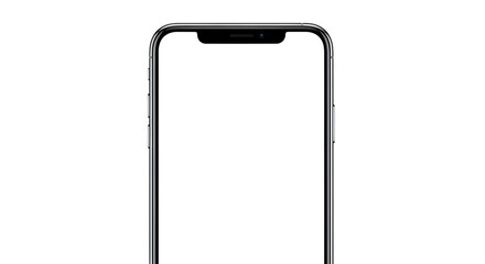 Modern smartphone isolated on transparent background