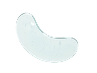 Hydrogel eye patch curved smooth isolated bright white background