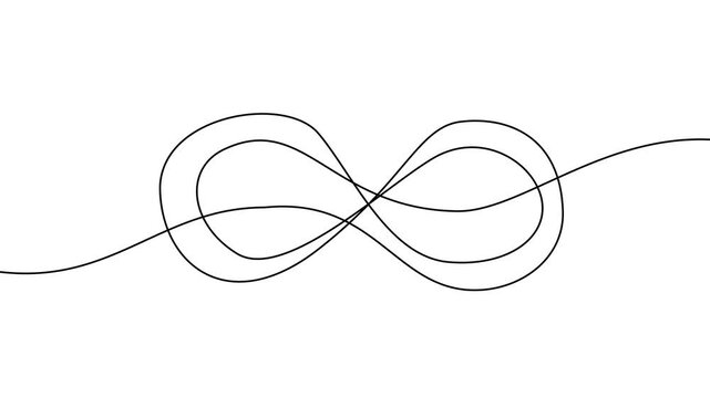 Infinity Symbol Drawing Loop Animation