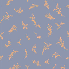 Lavender Blue Minimal Leaf Scatter