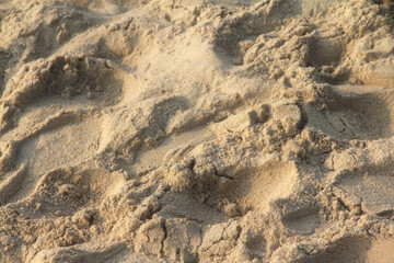 Beach sand texture background at the sea.