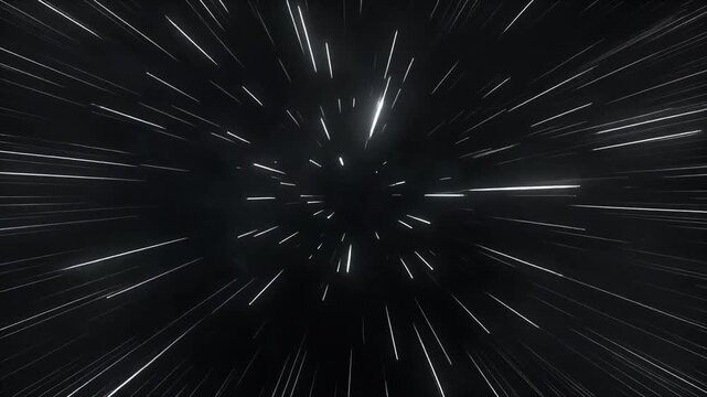 Hyperspace Warp Speed Jump Starfield Tunnel Effect Seamless Loop
