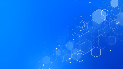 BlueAbstractHexagonalNetwork