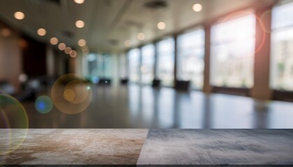 Empty Modern Conference Room with Large Windows Bright Natural Lighting