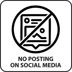 no posting, social media