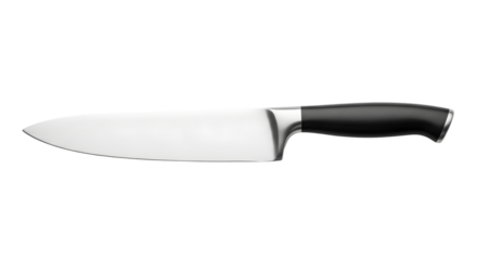 Professional sharp stainless steel chef knife with black handle