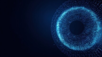 An abstract eye in a captivating digital artwork, this artistic view. ..Created with Generative AI, not depicting real subjects.