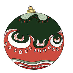 dragon Christmas ball