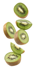 Fototapeta premium kiwi fruit on white background