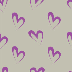 love heart valentine seamless pattern