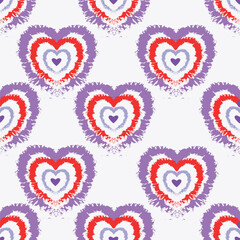 seamless pattern with hearts
