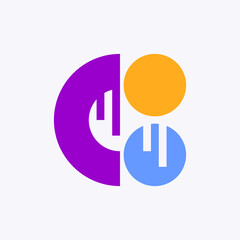 Abstract logo. Logo design. Template elements. Geometric abstract logo