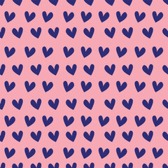 love heart valentine seamless pattern