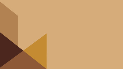 Geometric Abstract Background in Earth Tones with Sharp Angles and Overlapping Shapes