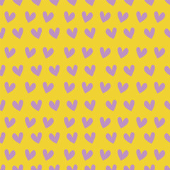 love heart valentine seamless pattern