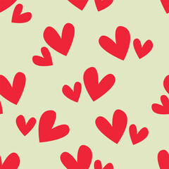 seamless pattern with hearts