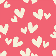 seamless pattern with hearts
