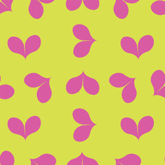 love heart valentine seamless pattern