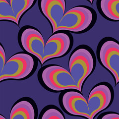 love heart valentine seamless pattern