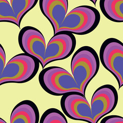 seamless pattern with hearts