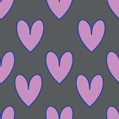 seamless hearts pattern