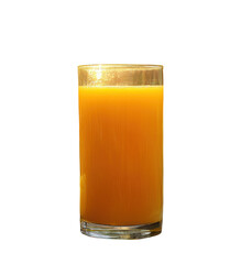 Golden mango juice PNG, isolated on transparent background.