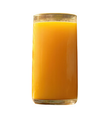 Golden mango juice PNG, isolated on transparent background.