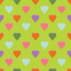 seamless pattern with hearts