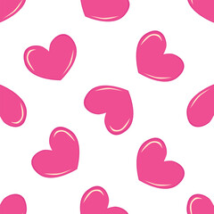 love heart valentine seamless pattern