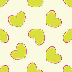 seamless pattern with hearts