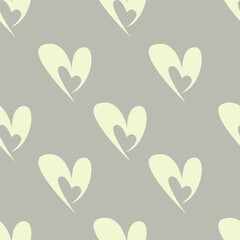love heart valentine seamless pattern