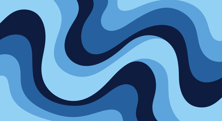 Abstract Blue Waves: A Serene and Modern Background.
