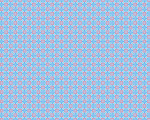 Charming floral pattern in light blue and rose creates a delightful vintage aesthetic for your next creative project