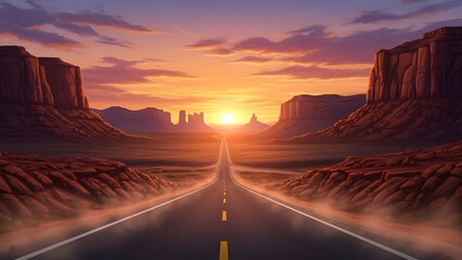 monument valley at sunrise