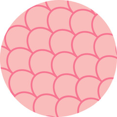 Pink round bath sponge Element