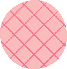 Round quilted pattern pad Element