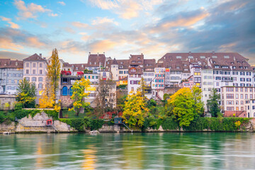 Old town Basel city skyline, city scape of  Switzerland