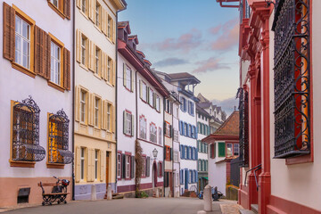 Old town Basel city skyline, city scape of  Switzerland