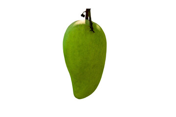 Mango fruit isolated on on transparent background.